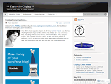 Tablet Screenshot of centerforcoping.wordpress.com