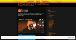 Desktop Screenshot of petsoundsthemasterplan.wordpress.com