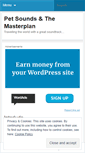 Mobile Screenshot of petsoundsthemasterplan.wordpress.com