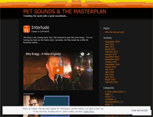 Tablet Screenshot of petsoundsthemasterplan.wordpress.com