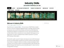 Tablet Screenshot of industryskills.wordpress.com