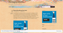 Desktop Screenshot of homageartist400.wordpress.com