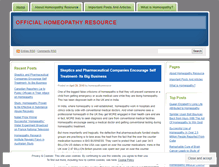 Tablet Screenshot of homeopathyresource.wordpress.com
