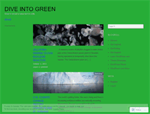 Tablet Screenshot of diveintogreen.wordpress.com