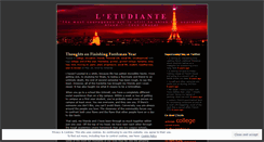 Desktop Screenshot of etudiante.wordpress.com