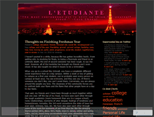 Tablet Screenshot of etudiante.wordpress.com