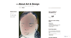 Desktop Screenshot of aboutartanddesign.wordpress.com