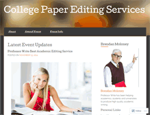 Tablet Screenshot of collegepapereditingservices.wordpress.com