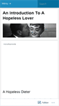 Mobile Screenshot of ahopelessdate.wordpress.com