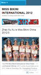 Mobile Screenshot of missbikiniinternational2012.wordpress.com