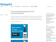 Tablet Screenshot of biologyed.wordpress.com