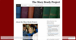 Desktop Screenshot of marybradyproject.wordpress.com