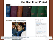 Tablet Screenshot of marybradyproject.wordpress.com