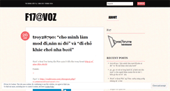 Desktop Screenshot of f17voz.wordpress.com