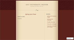 Desktop Screenshot of ancuniversitycenter.wordpress.com