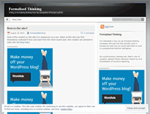 Tablet Screenshot of formalisedthinking.wordpress.com