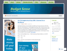 Tablet Screenshot of budgetsense.wordpress.com