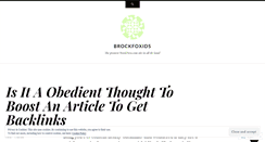 Desktop Screenshot of brockfoxids.wordpress.com