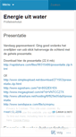 Mobile Screenshot of energieuitwater.wordpress.com