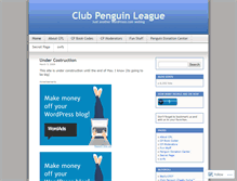Tablet Screenshot of clubpenguinleague.wordpress.com