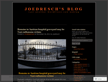 Tablet Screenshot of joedresch.wordpress.com