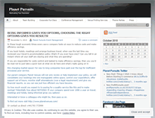 Tablet Screenshot of planetpursuits.wordpress.com