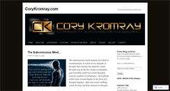 Desktop Screenshot of corykromray.wordpress.com