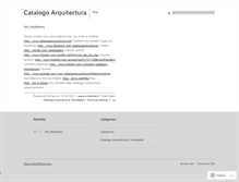 Tablet Screenshot of catalogoarquitectura.wordpress.com