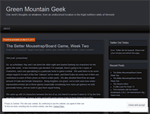 Tablet Screenshot of greenmountaingeek.wordpress.com