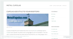 Desktop Screenshot of metalcupolas.wordpress.com