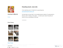 Tablet Screenshot of journeytomysore.wordpress.com