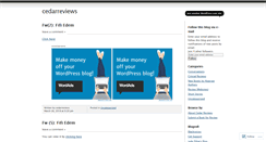 Desktop Screenshot of cedarreviews.wordpress.com