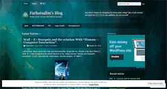 Desktop Screenshot of farhatsalim.wordpress.com