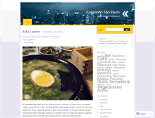 Tablet Screenshot of comendosaopaulo.wordpress.com