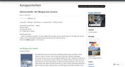 Desktop Screenshot of kurzgeschichte.wordpress.com