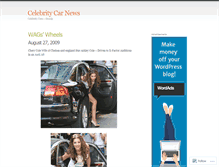 Tablet Screenshot of celebritycarsnews.wordpress.com