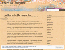 Tablet Screenshot of letterstodaughter.wordpress.com