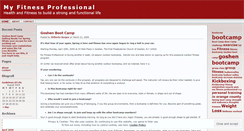 Desktop Screenshot of myfitpro.wordpress.com