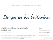 Tablet Screenshot of dospassosdabailarina.wordpress.com