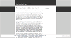 Desktop Screenshot of elephanttrafficjam.wordpress.com