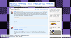 Desktop Screenshot of myshiz.wordpress.com
