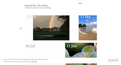 Desktop Screenshot of emeraldmegallery.wordpress.com