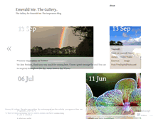 Tablet Screenshot of emeraldmegallery.wordpress.com