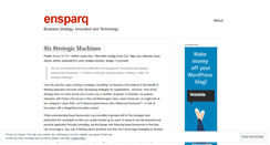 Desktop Screenshot of ensparq.wordpress.com