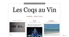 Desktop Screenshot of coqsauvin.wordpress.com