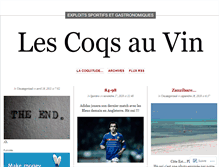 Tablet Screenshot of coqsauvin.wordpress.com