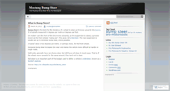 Desktop Screenshot of mustangbumpsteer.wordpress.com