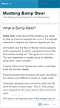 Mobile Screenshot of mustangbumpsteer.wordpress.com