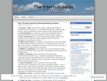 Tablet Screenshot of interculturalist.wordpress.com