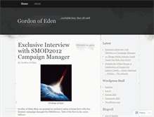 Tablet Screenshot of gordonofeden.wordpress.com